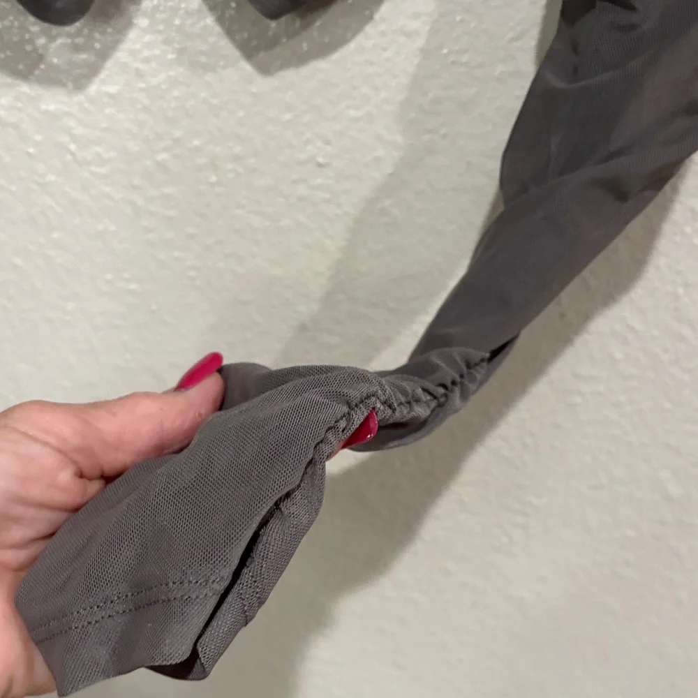 Forever 21 Charcoal Ruched Blouse - Picture 4 of 5